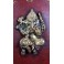 Tableau Ganesh Rouge et Or - 60x60 - TB045