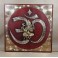 Tableau Ganesh Rouge et Or - 60x60 - TB046