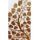 Tableau Arbre De Vie Blanc et Or / Argent - 60x60 - TB048