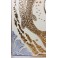 Tableau Carpe Koï Ying Yang Crème et Or / Argent - 60x60 - TB044