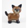 Petit chat sculpté en bois de Suar - N°27