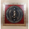 Tableau Bouddha Rouge et Or - 60x60 - TB062