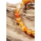 Bracelet de Pierres d'Agate Flamme - 8 mm