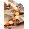 Bracelet de Pierres d'Agate Light Orange - 8 mm