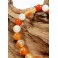 Bracelet de Pierres d'Agate Light Orange - 8 mm