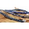 Bracelet Ethnique 4 Tours Bleu, Cristaux et Pierres - BR087