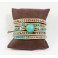 Bracelet Ethnique 5 Tours Beige, Cristaux et Turquoise - BR089