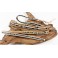 Bracelet Ethnique 5 Tours Beige, Cristaux et perles de laiton - BR092