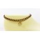 Bracelet de cheville avec perles de laiton et Pierre Oeil de Tigre - BRC001