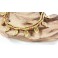 Bracelet de cheville avec perles de laiton et Pierre de Soleil - BRC002