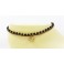 Bracelet de cheville avec perles de laiton et Onyx - BRC005