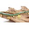 Bracelet de cheville en laiton et Turquoise - BRC012