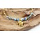 Bracelet Ethnique en laiton et Sodalite- BR096