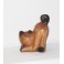 Petit chat sculpté en bois de Suar - N°9