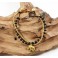 Bracelet Ethnique en laiton et Onyx - BR102