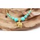 Bracelet Ethnique en laiton et Pierre Turquoise - BR108