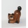 Petit chat sculpté en bois de Suar - N°10