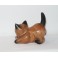 Petit chat sculpté en bois de Suar - N°11