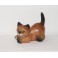 Petit chat sculpté en bois de Suar - N°12