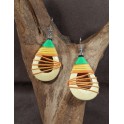 Boucles d'oreilles en Bois de Manguier (007)