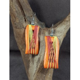 Boucles d'oreilles en Bois de Manguier (012)