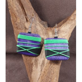 Boucles d'oreilles en Bois de Manguier (014)