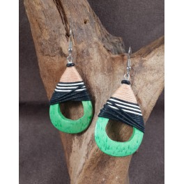 Boucles d'oreilles en Bois de Manguier (018)