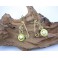 Boucles d'oreilles en Laiton et Howlite - BC029