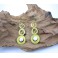 Boucles d'oreilles en Laiton et Howlite - BC034