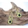 Boucles d'oreilles en Laiton et Onyx - BC057