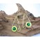 Boucles d'oreilles en Laiton et Aventurine - BC078