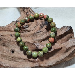 Bracelet de pierre Unakite 8 mm