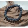 Bracelet de pierre Labradorite Noir 8 mm