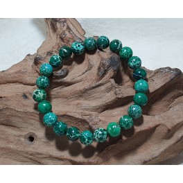 Bracelet de pierre Jaspe Impérial Vert 8 mm