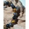 Bracelet de pierre Oeil de Tigre, Obsidienne et Hématite 8 mm