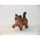 Petit chat sculpté en bois de Suar N°21