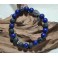 Bracelet de pierre Lapis Lazuli et pierre de Lave 10mm