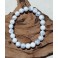 Bracelet de pierre howlite 8 mm