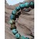 Bracelet de pierre Turquoise d'Afrique 8 mm