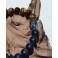Bracelet de pierre Oeil de Tigre et Obsidienne Mate 10mm