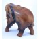 Eléphant sculpté en bois de Suar 23X22