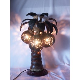 Lampe Cocotier en Noix de Coco