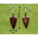 Boucles d'oreilles en noix coco "Bai-Lan"