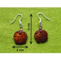 Boucles d'oreilles en noix coco "Chang"