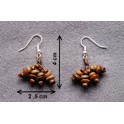 Boucles d'oreilles en noix coco "Kala"