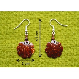 Boucles d'oreilles en noix coco "Dok-Mai"