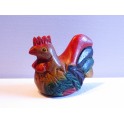 Poule sculpté en bois de Suar 8 x 10