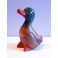 Canard sculpté en bois de Suar