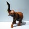 Eléphant sculpté en bois de Suar 25x17