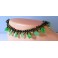 Bracelet de cheville avec perles et pierres vertes